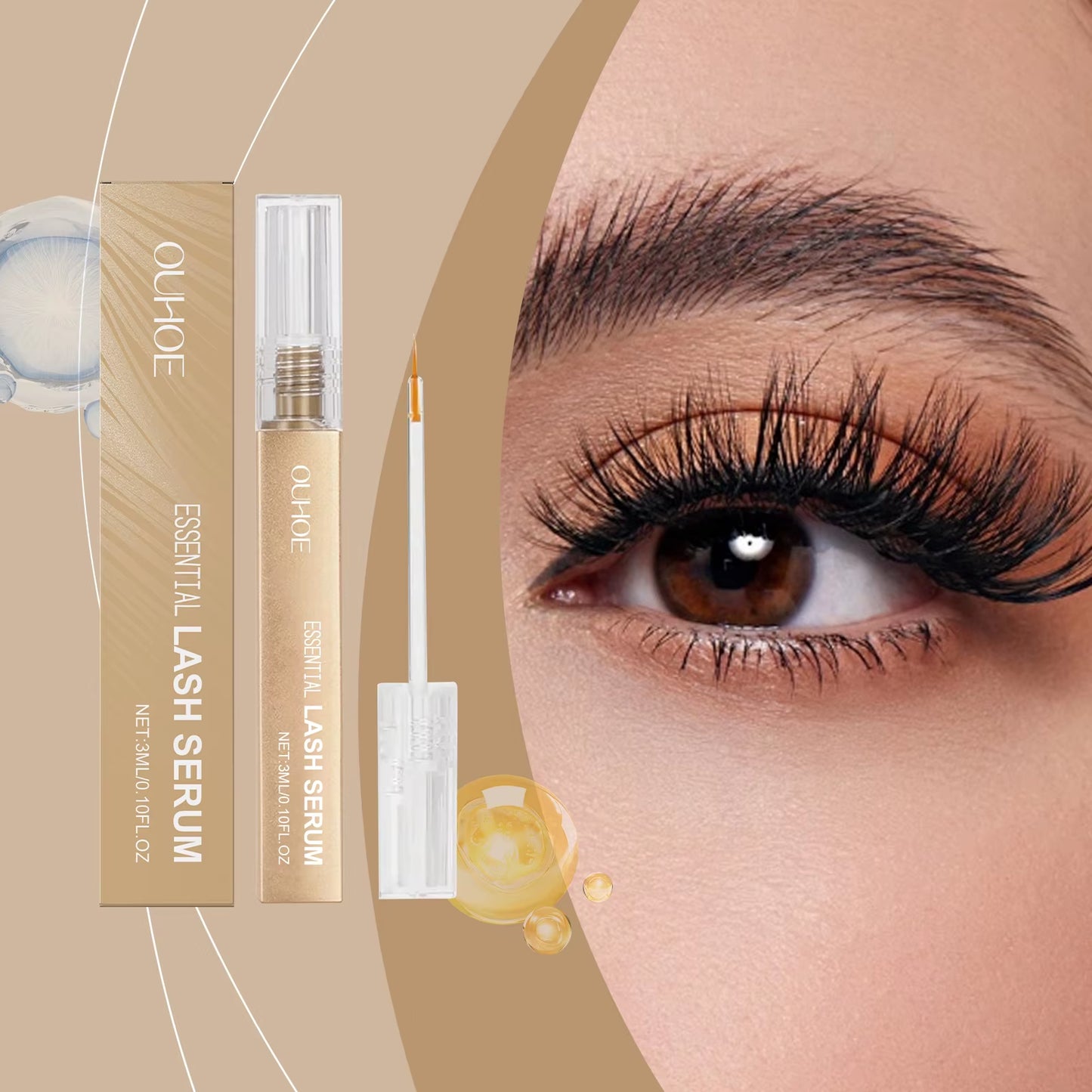 Eyelash Growth Serum Nourishing Lashes Eyebrow Enhancer Natural Fuller Booster Longer Thicker Lengthening Charming Eye Cosmetics